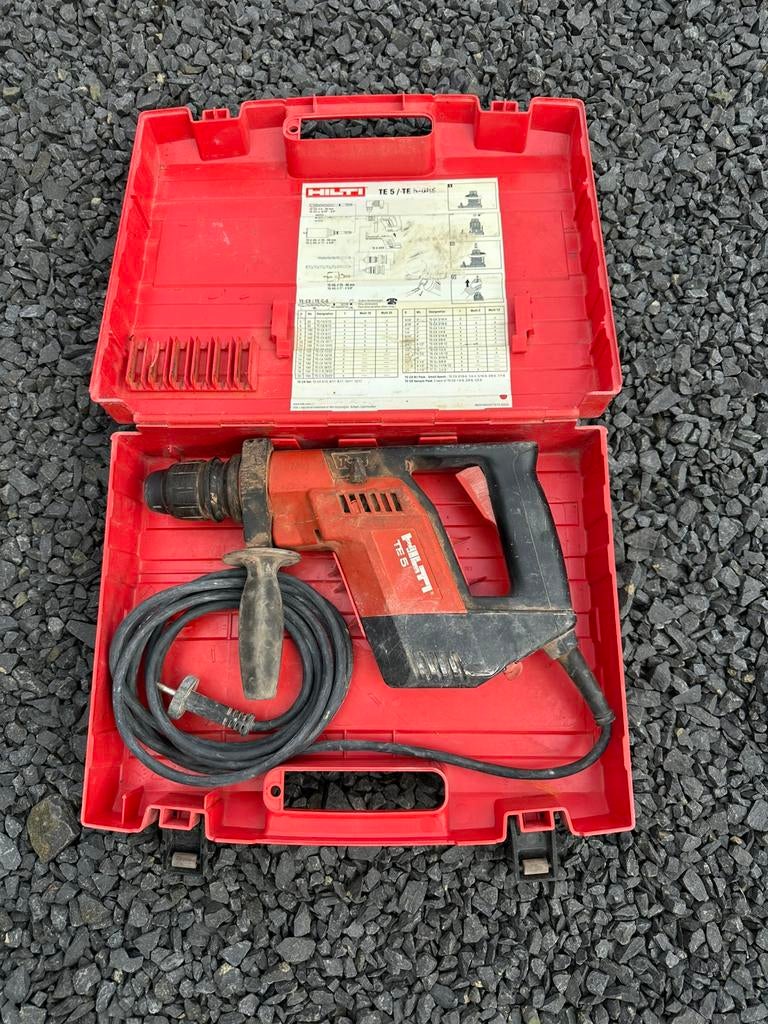 HILTI TE5 boorhamer, Ophalen, Gebruikt, Boormachine, Klopboormechanisme