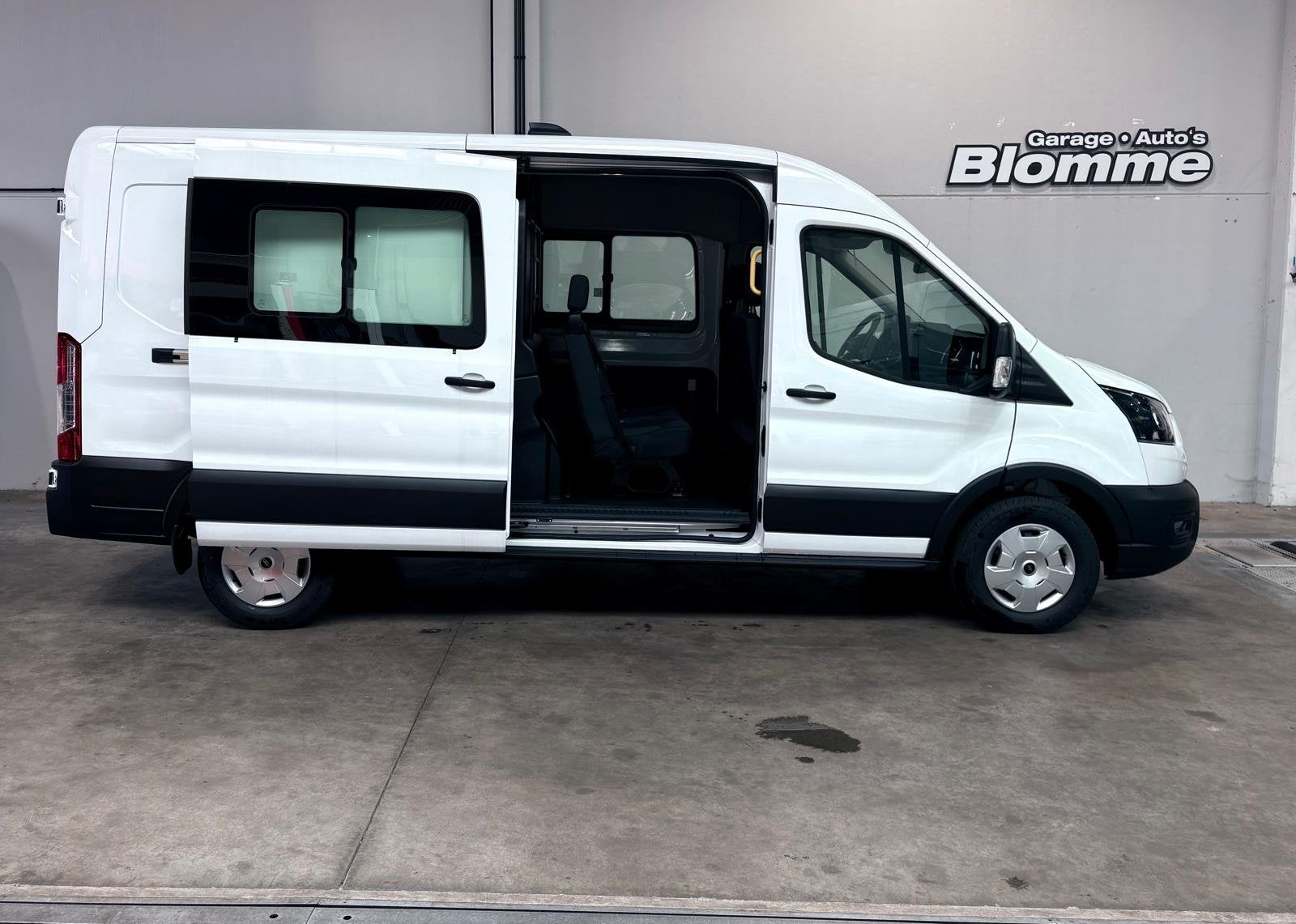 Ford Transit 350 2.0 TDCI L3H2 DC Trend RWD (bj 2026), Auto's, Achterwielaandrijving, 165 pk, 4 cilinders, Wit