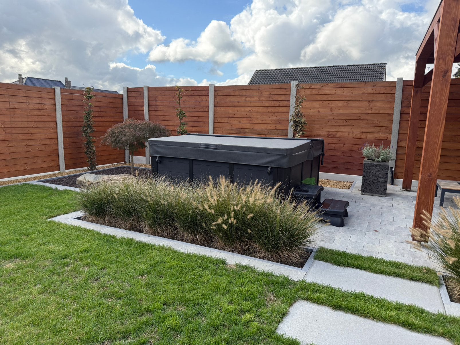 Jacuzzi divin, Jardin & Terrasse, Enlèvement, Comme neuf, Tapis de sol, Fixé