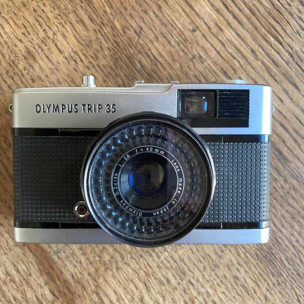 Olympus trip 35, getest met film, Audio, Tv en Foto, Fotocamera's Analoog, Ophalen of Verzenden, Gebruikt, Olympus
