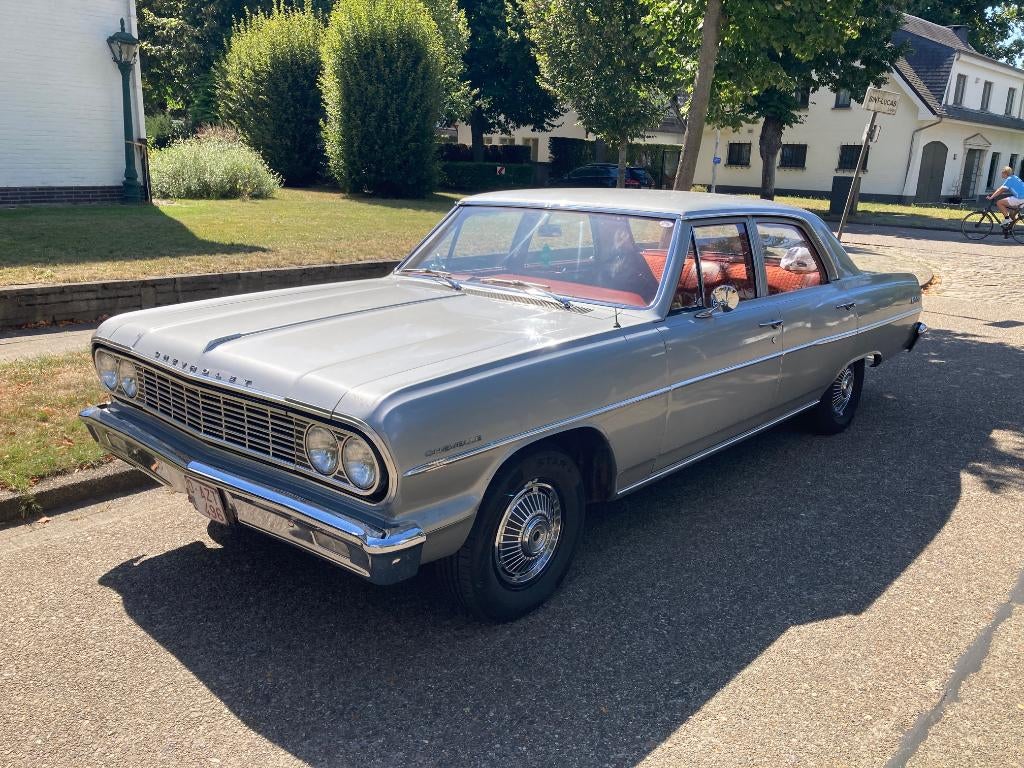 Chevrolet Chevelle Malibu, 1964, Auto's, Chevrolet, Particulier, Overige modellen, Berline, 4 deurs, Handgeschakeld, Zilver of Grijs