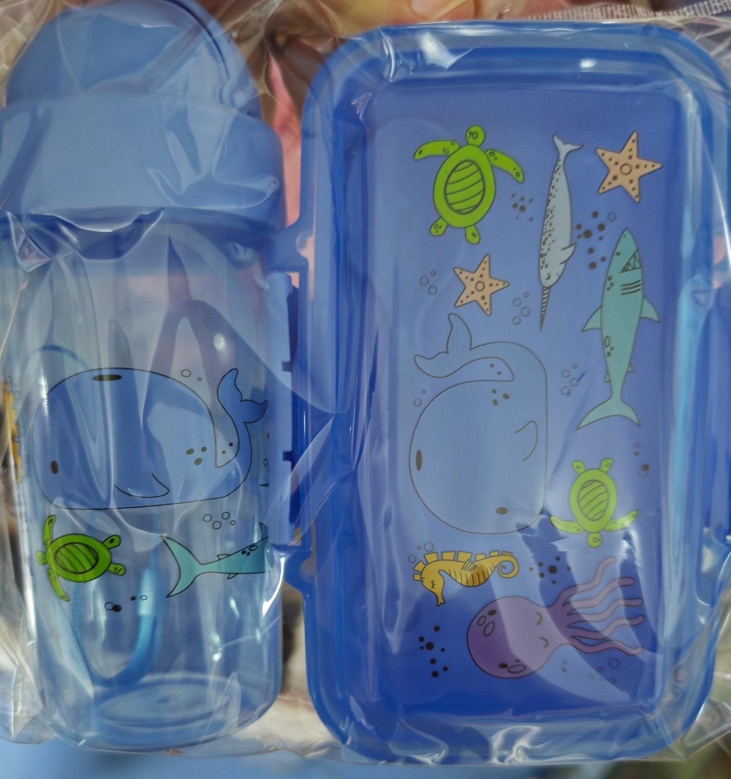 Waterfles en doos, Ophalen