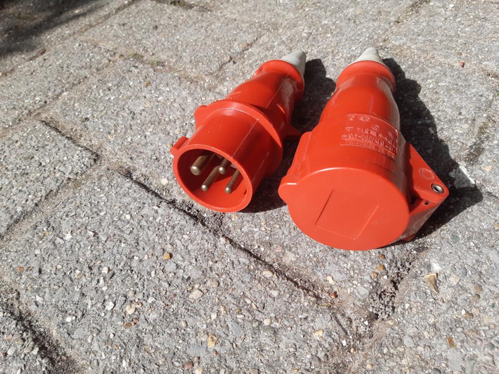 Cee 3 fasen stekkers 380V 16A, Ophalen of Verzenden, Stekker