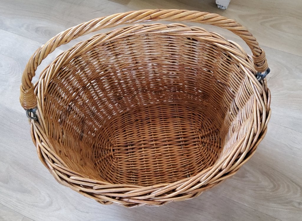 Fietsmand / winkelmand / picknickmand / rieten mand nieuw, Met hengsel, Mand, Nieuw, Ophalen of Verzenden