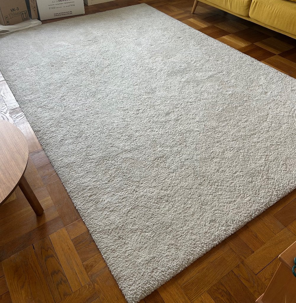 IKEA vloerkleed 200x300cm, Ophalen, Wit, 150 tot 200 cm, 200 cm of meer