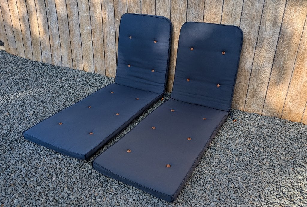 2 coussins de jardin pour chaises longues, Jardin & Terrasse, Enlèvement, Utilisé