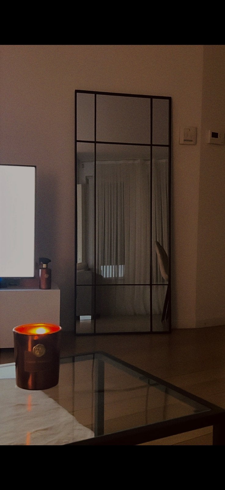 Miroir sur pied, Comme neuf, 50 à 75 cm, Rectangulaire, 150 à 200 cm