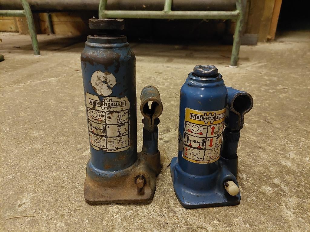 Weber hydraulik 2 hydraulische potkrikken, Enlèvement