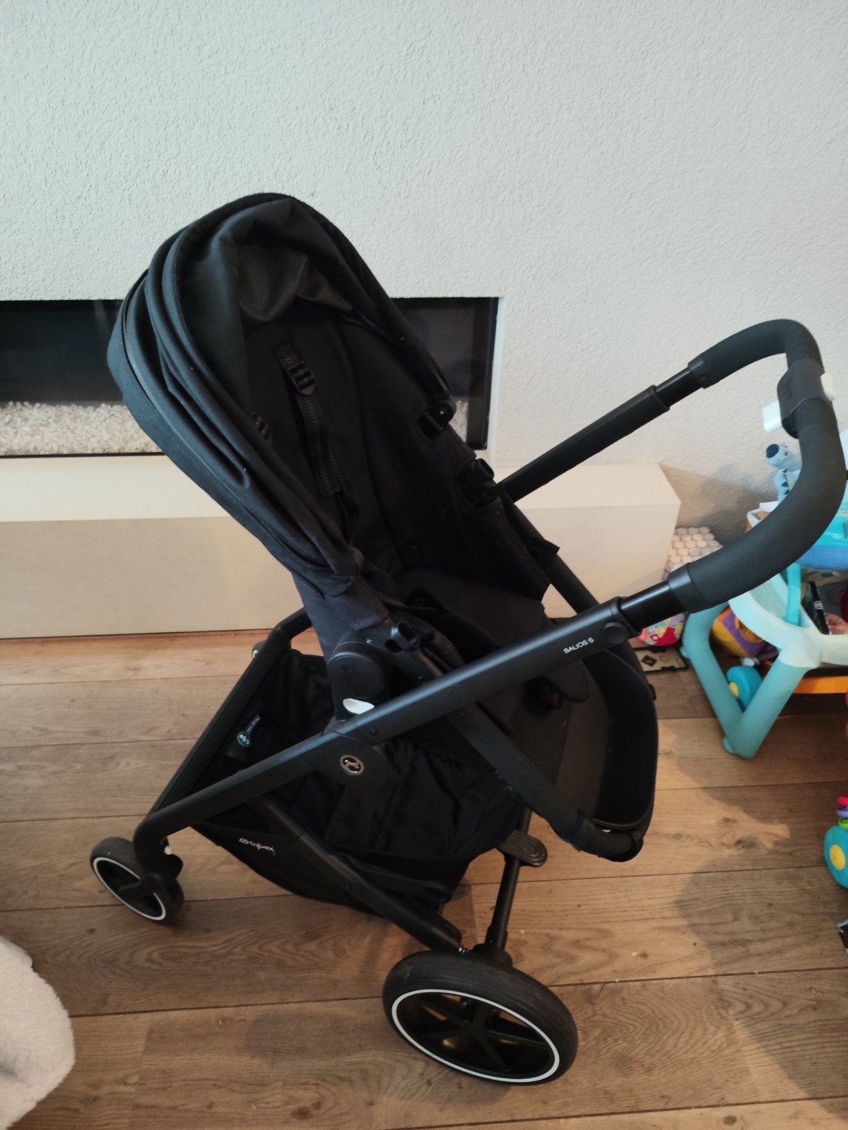 Poussette trio Cybex Balios S - Noire (Châssis, Nacelle, Ham, Autres marques, Avec siège auto, Comme neuf, Enlèvement
