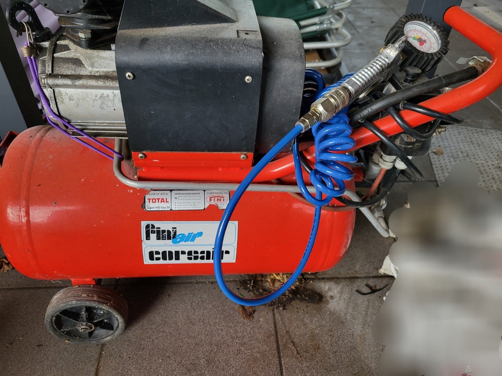 Compressor + bandenpomp, Doe-het-zelf en Bouw, Ophalen