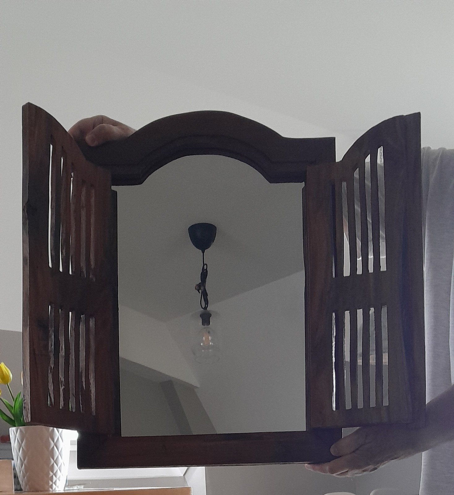 Miroir mural bois, Enlèvement ou Envoi