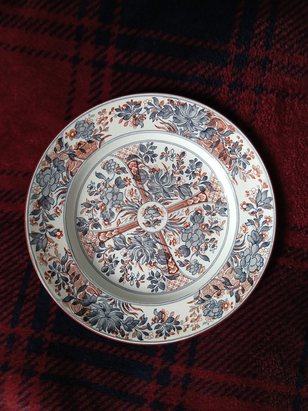 Assiette décorative style IMARI/ancienne faïence anglaise, Antiquités & Art, Enlèvement ou Envoi