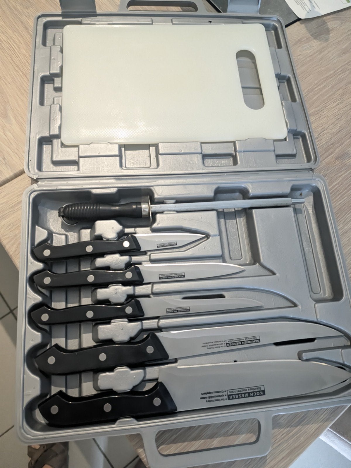 Professionele messenset in koffer – Koch Messer / Solingen k, Bricolage & Construction, Enlèvement, Neuf, Outil de coupe