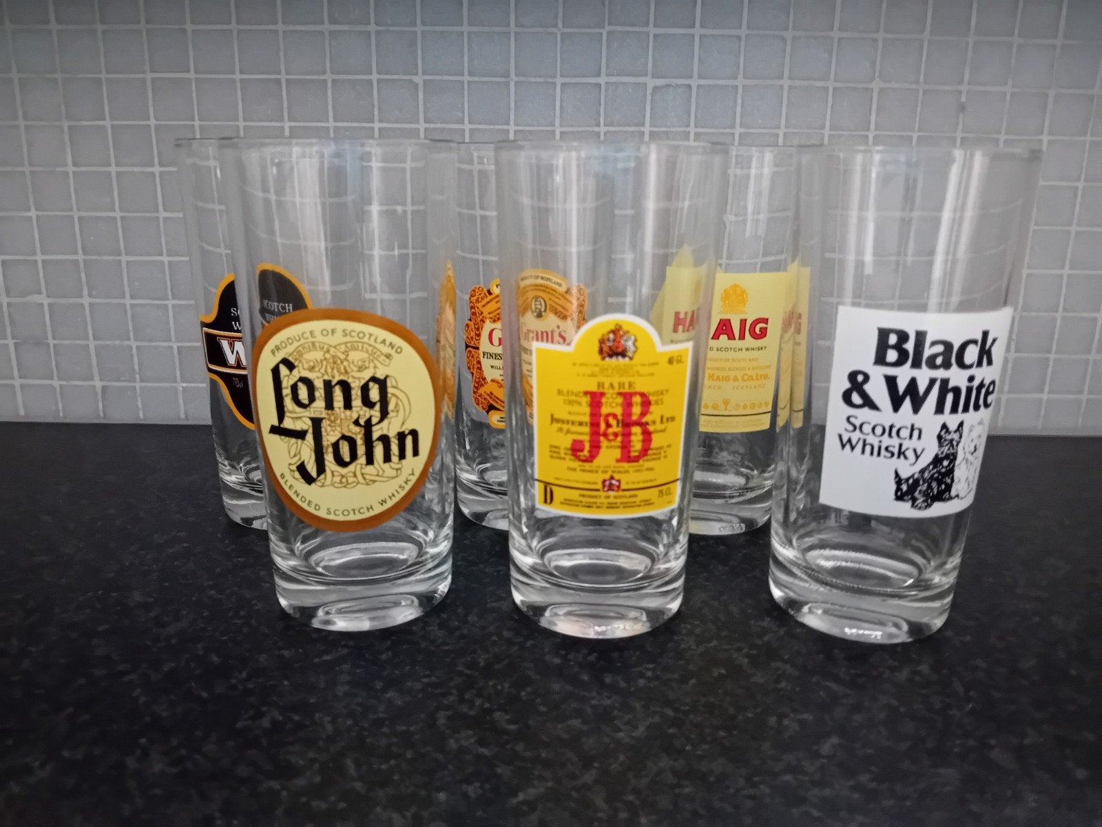 whiskeyglazen, Ophalen