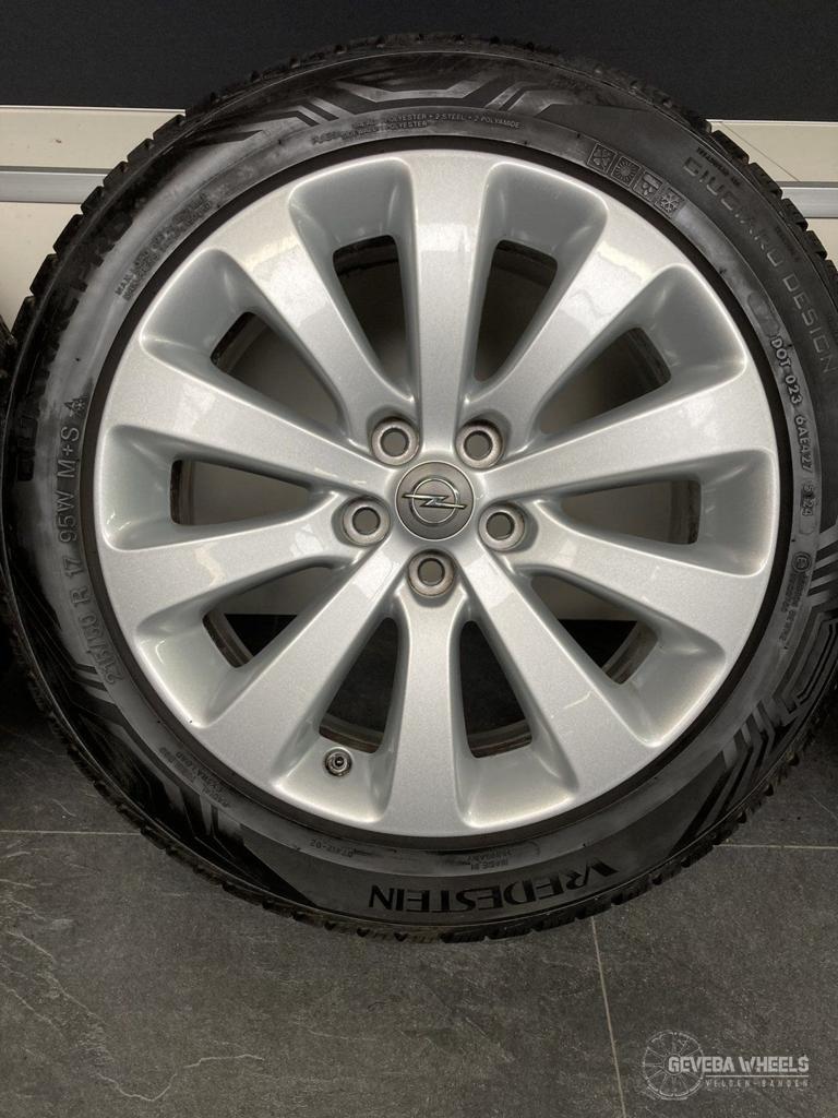 17” originele Opel Astra J velgen + allseason banden 5x105, Pneus et Jantes, 215 mm, 4 Saisons, Véhicule de tourisme