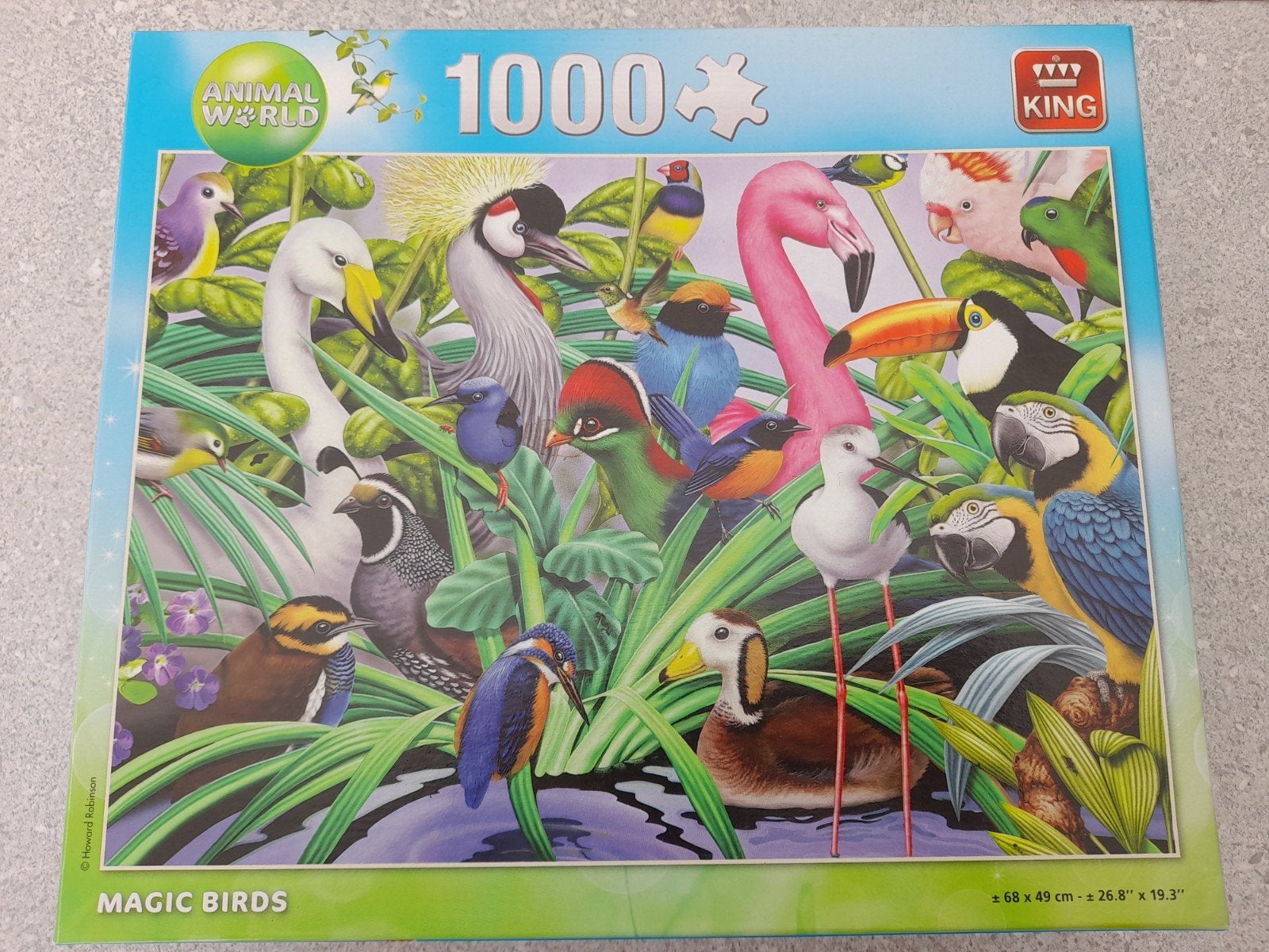Puzzel King 1000 stuks: Magic birds: animal collection, Enlèvement ou Envoi