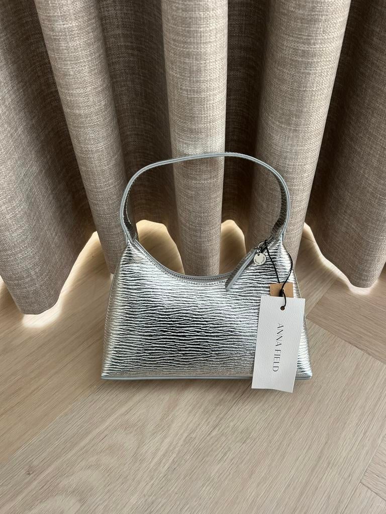 Zilveren handtas van Anna Field, Handtassen en Accessoires, Tassen | Damestassen, Verzenden, Nieuw, Handtas