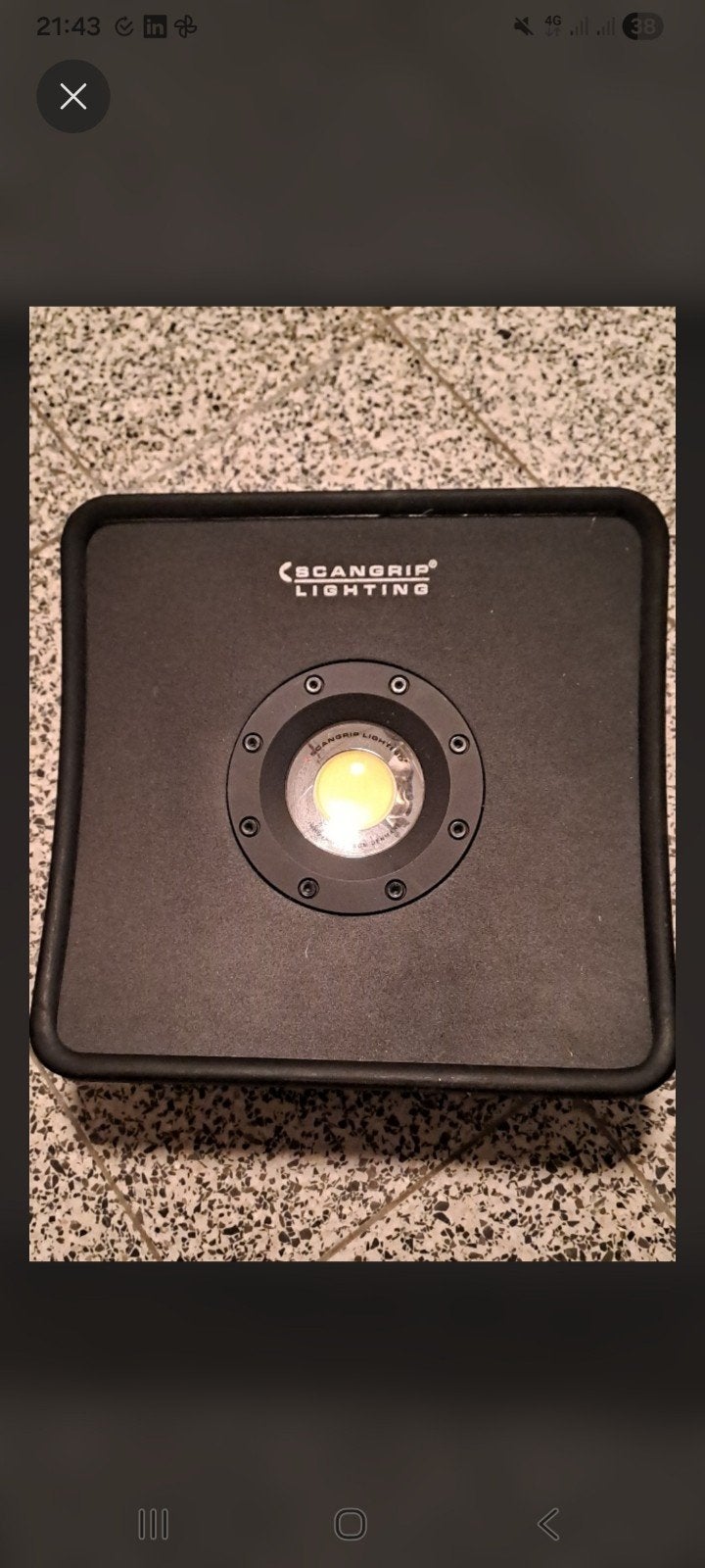 projecteur led Scangrip Nova 50 IP67, Ophalen, Zo goed als nieuw