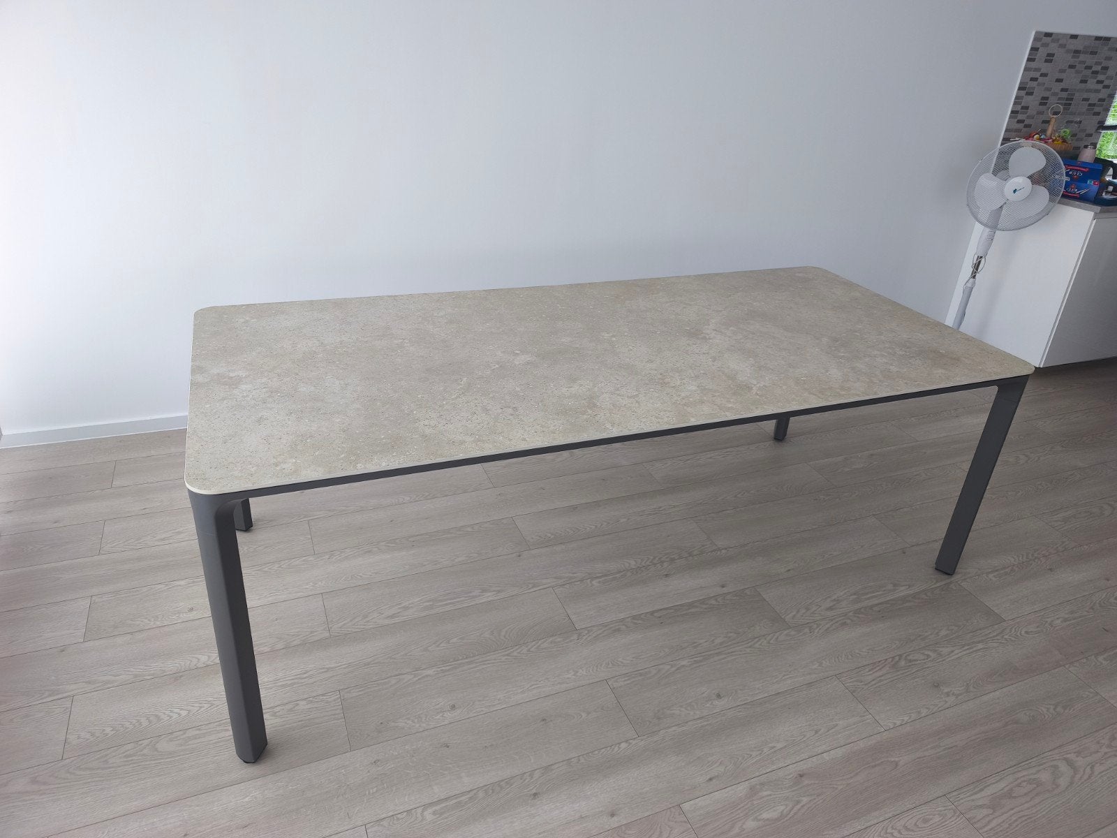 Keramische tafel voor binnen- en buitengebruik, 220x100cm, Huis en Inrichting, Tafels | Salontafels, Nieuw, 75 cm of meer, 50 tot 100 cm