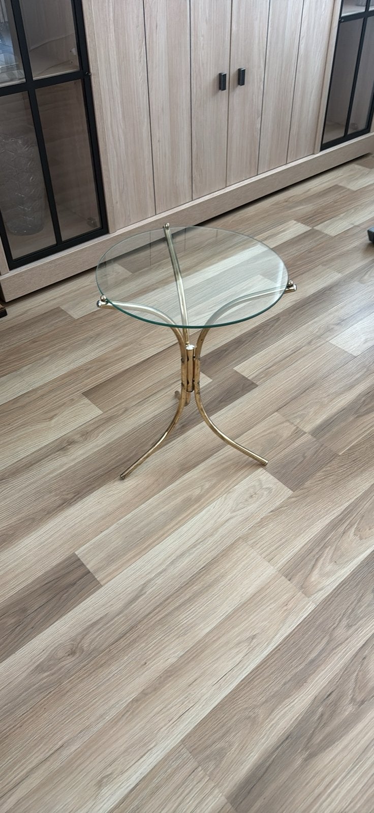 Moouem tafeltje met glass, Ophalen, Zo goed als nieuw