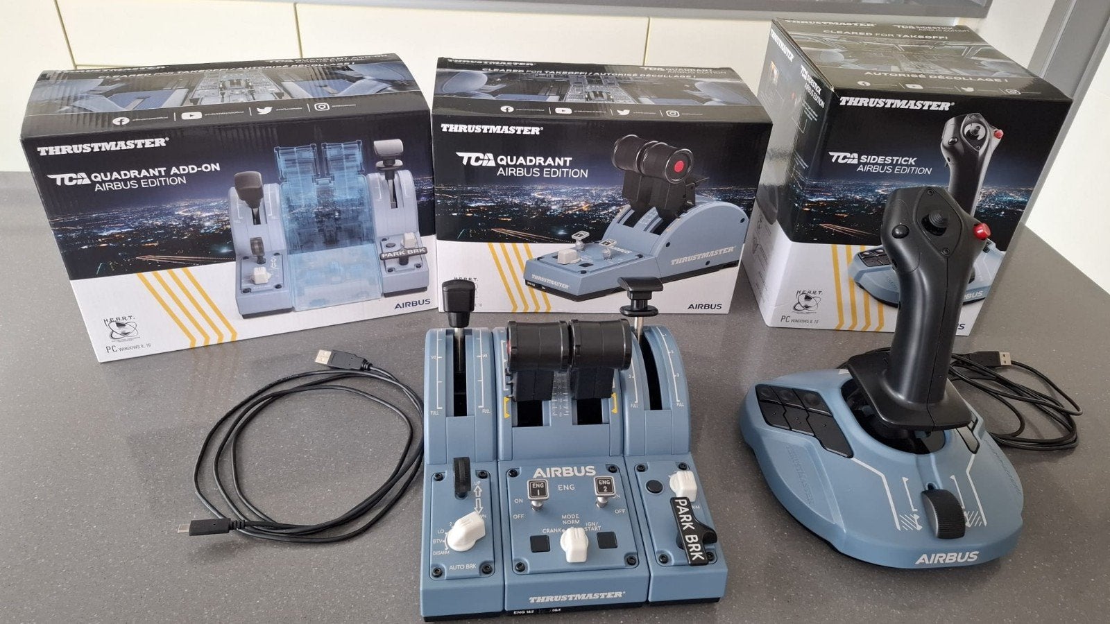 ​Thrustmaster TCA Captain Pack Airbus Edition - Complete set, Thrustmaster, Ophalen of Verzenden, Gebruikt, PC