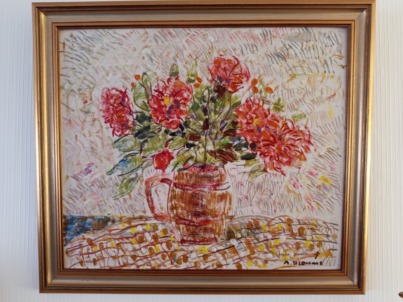 Schilderij Alfons Blomme, Ophalen