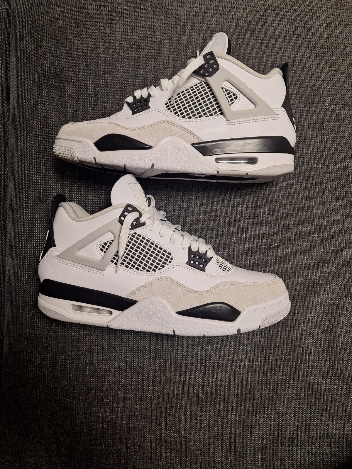 Jordan 4 military black, Kleding | Heren, Ophalen, Wit, Nieuw, Nike air Jordan