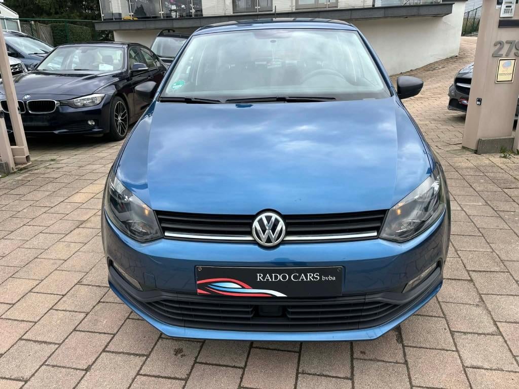 Volkswagen Polo benzine van 2016, Auto's, Euro 5, Blauw, Bedrijf, 1000 cc