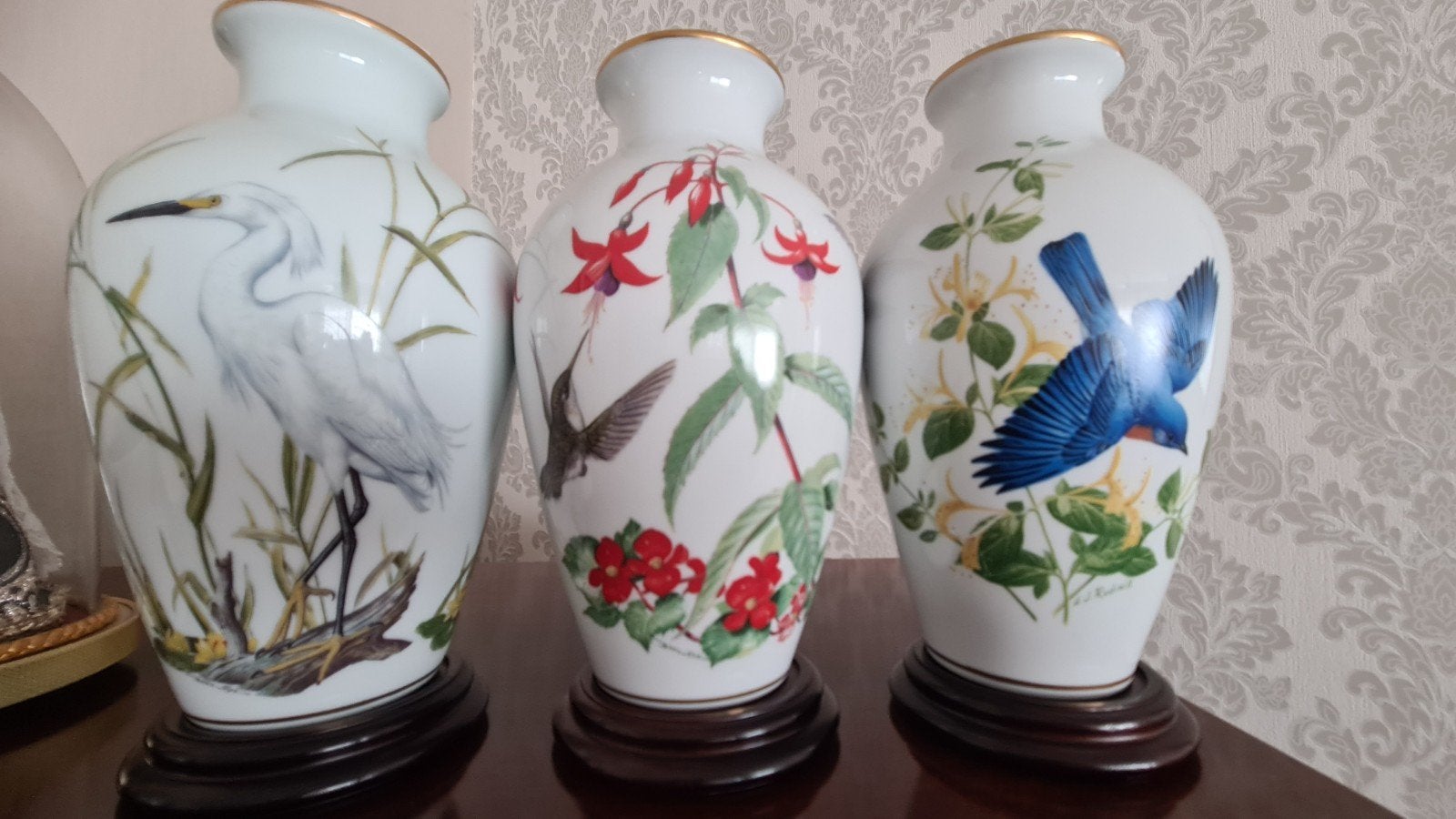 3 Franklin Mint porseleinen vazen, Ophalen