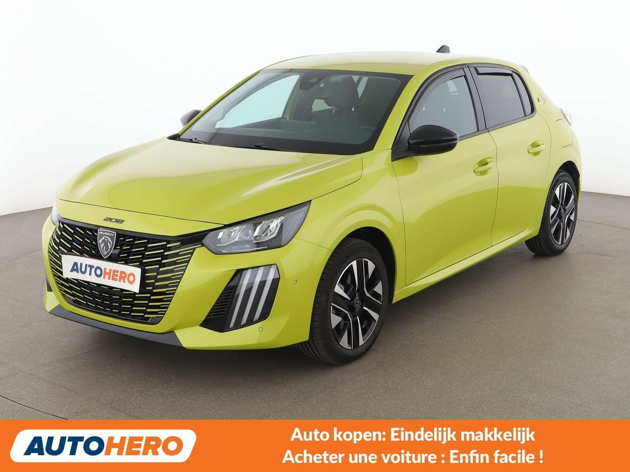 Peugeot e-208 electric drive 100 kW e Active (automatique), 100 kW, Achat, Jaune, 136 ch