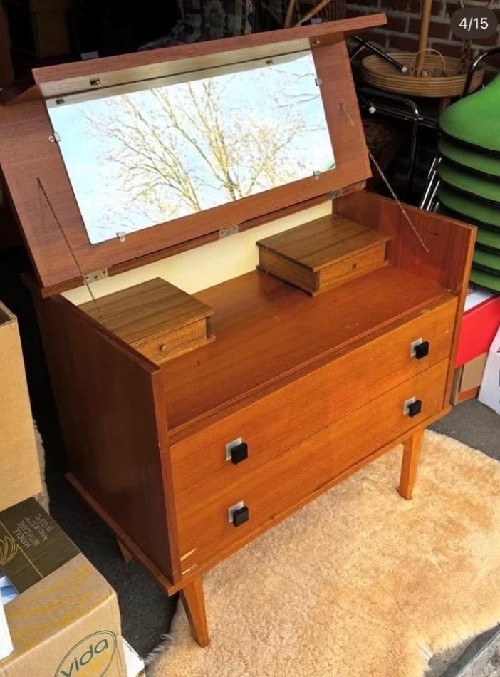 Vintage dressoir coiffeuse, Ophalen
