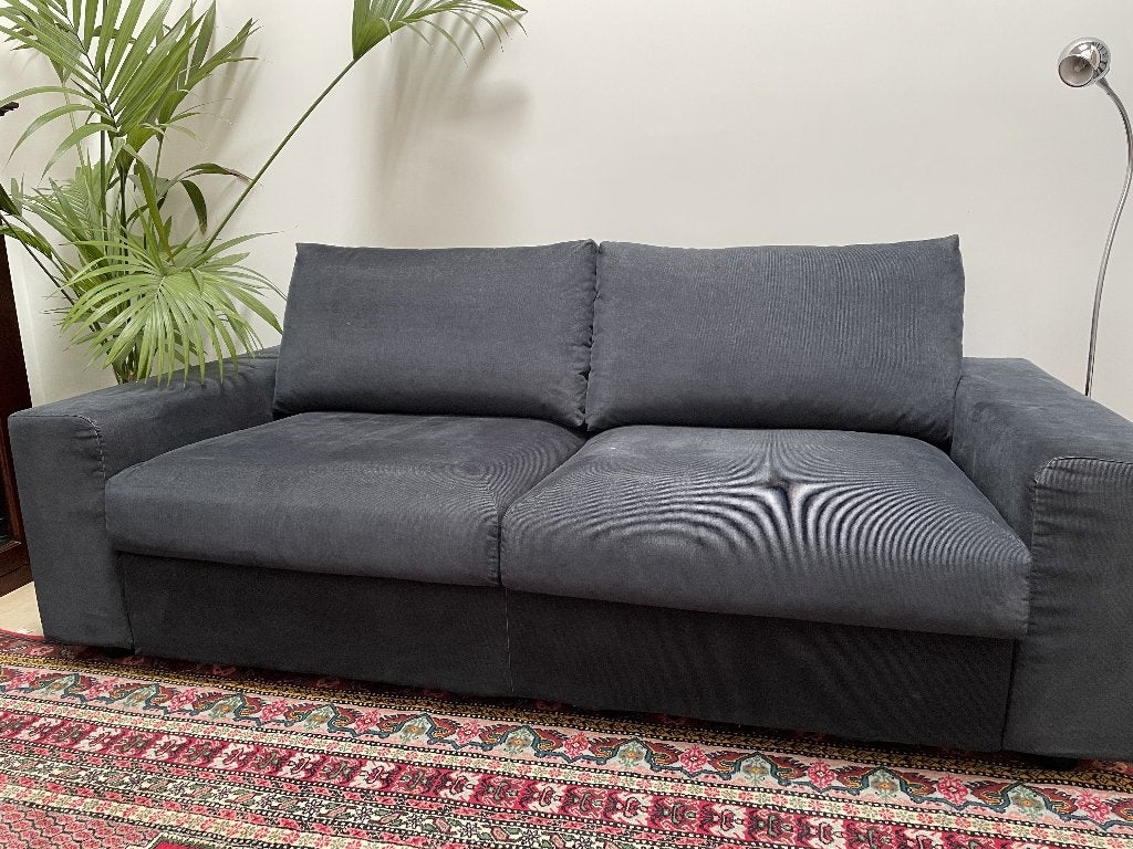 Vimle Slaapzetel - zo goed als nieuw, Maison & Meubles, Queen size, Enlèvement, 200 cm, Bleu