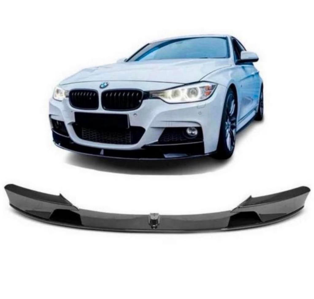 Bmw 3-serie F30 F31 zwart glans M bumperlip lip 2011-2019, Ophalen of Verzenden