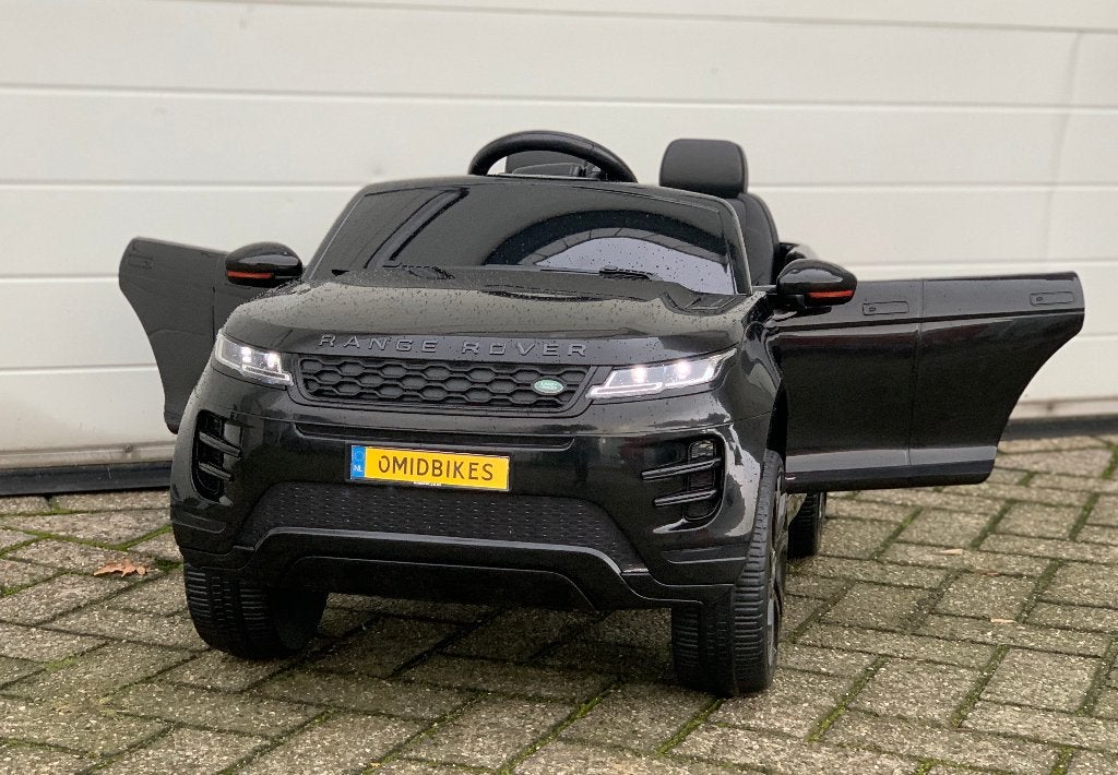 Range Rover Evoque 12v zwart bluetooth /Rc / Leder zitje/ EV, Kinderen en Baby's, Ophalen of Verzenden, Nieuw