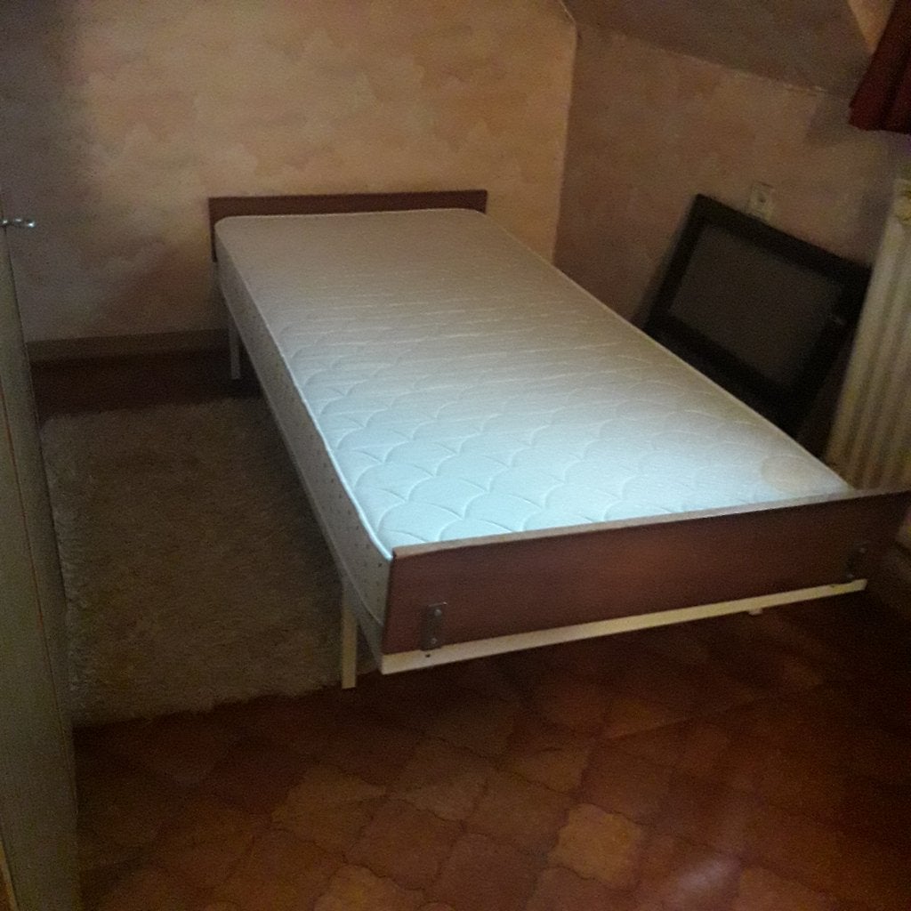 bed + matras, Huis en Inrichting, Slaapkamer | Bedden, Ophalen, Gebruikt, 90 cm, Eenpersoons