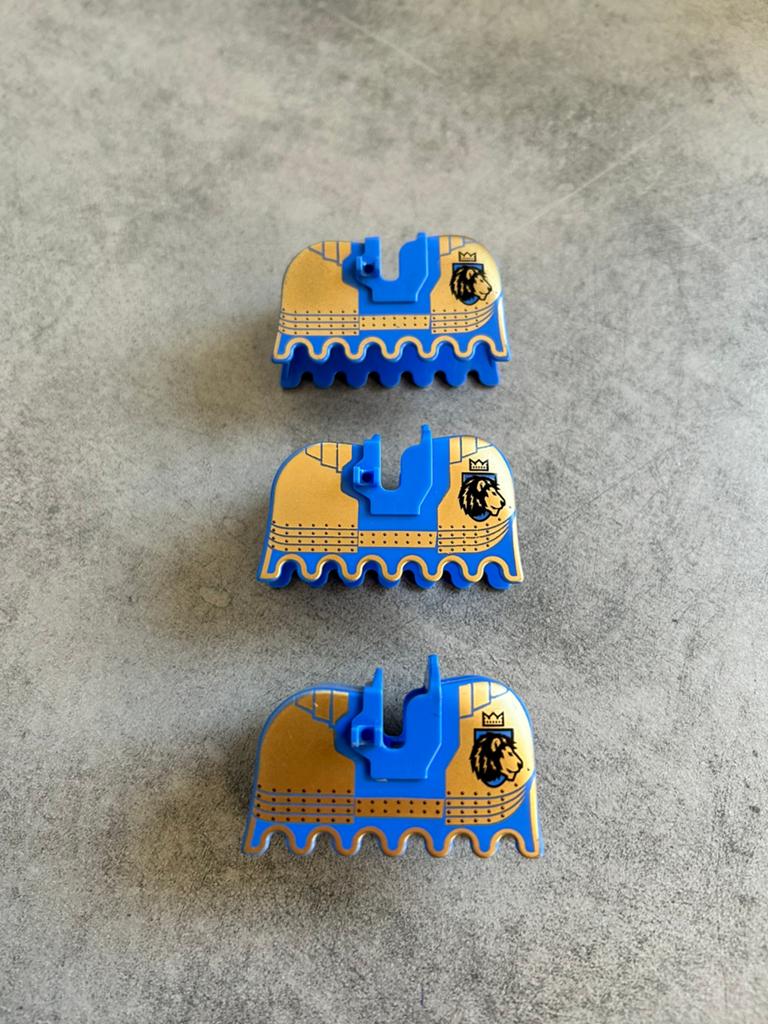 Lego Lion King barding (3x), Kinderen en Baby's, Speelgoed | Duplo en Lego, Zo goed als nieuw, Lego, Accessoire, Compleet, Castle