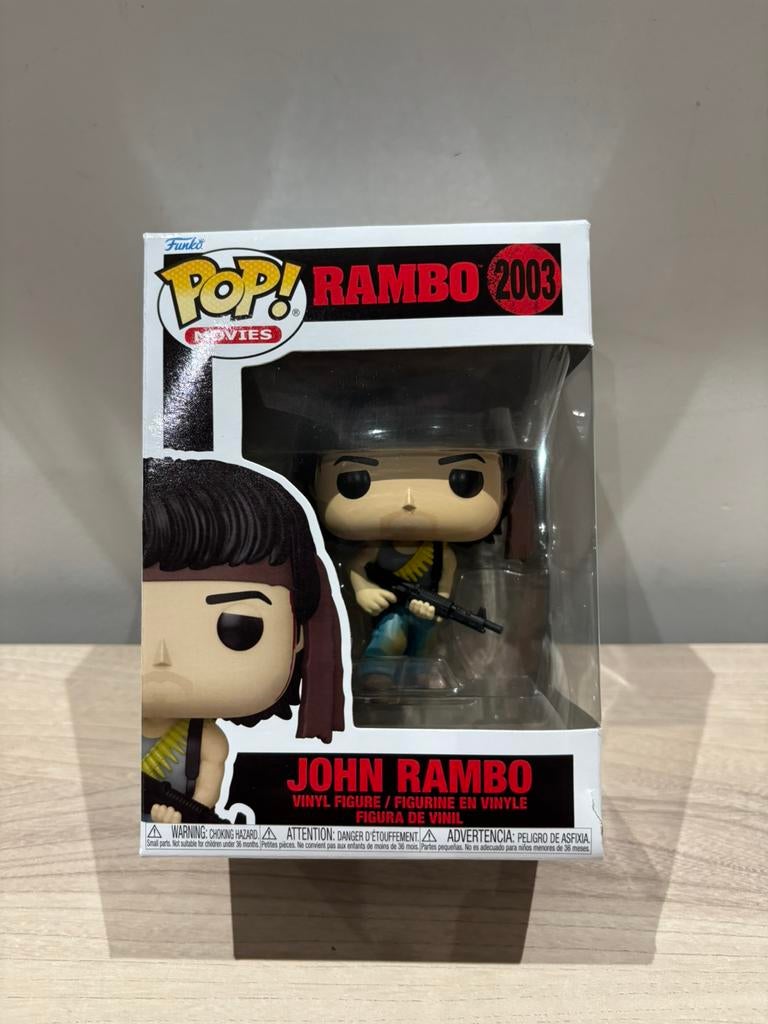Funko Pop! Movies John Rambo #2003 – Rambo figure w/ Rifle, Verzamelen, Ophalen of Verzenden, Zo goed als nieuw