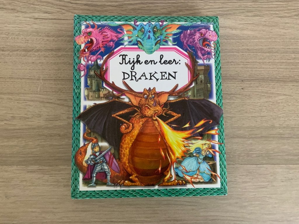 Boek: kijk en leer: draken, Boeken, Kinderboeken | Jeugd | onder 10 jaar, Ophalen, Gelezen