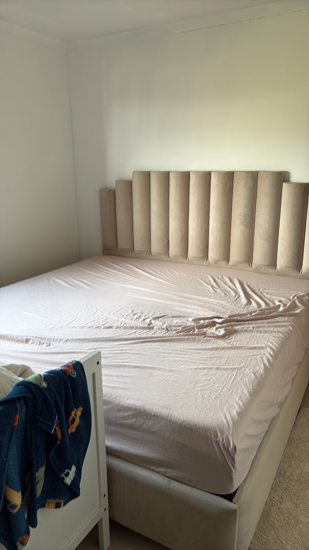 200x200 bed en opbergruimte + emma matras, Enlèvement, Comme neuf