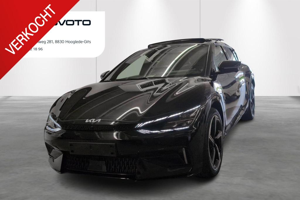 Kia EV6 BEV 77,4 kWH GT AWD *FULL OPTION + TREKHAAK*, Auto's, Kia, Automaat, 585 pk, Stof, Regensensor