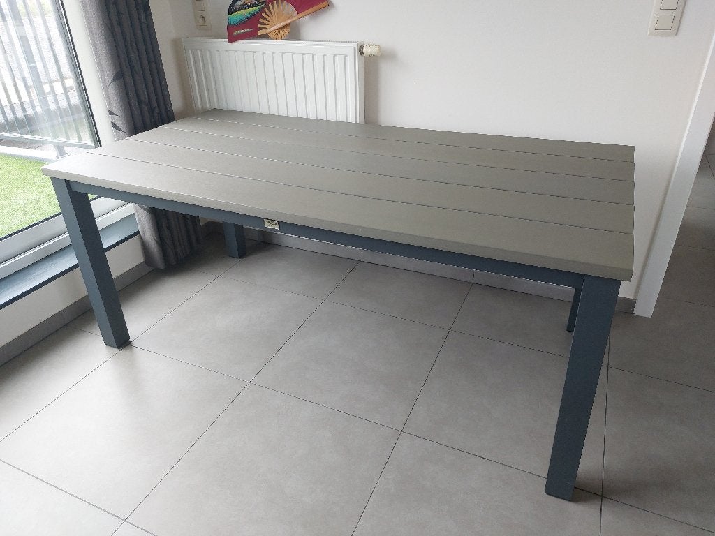 Tuintafel, Jardin & Terrasse, Tables de jardin, Enlèvement, Comme neuf, Rectangulaire, Métal