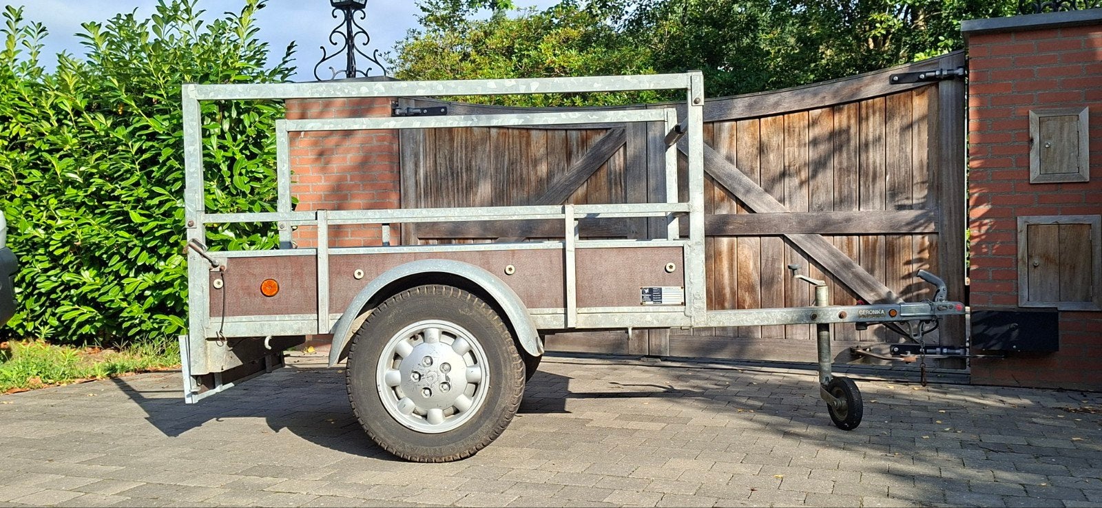 aanhangwagen ongeremd 500kg binnenmaat 1700x950