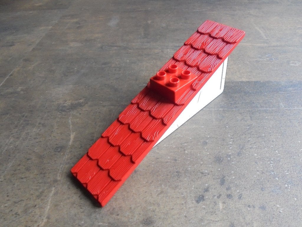 Lego Duplo Roof Sloped 22.5 1x11x4 (zie foto's) 2, Ophalen of Verzenden, Gebruikt, Losse stenen, Duplo