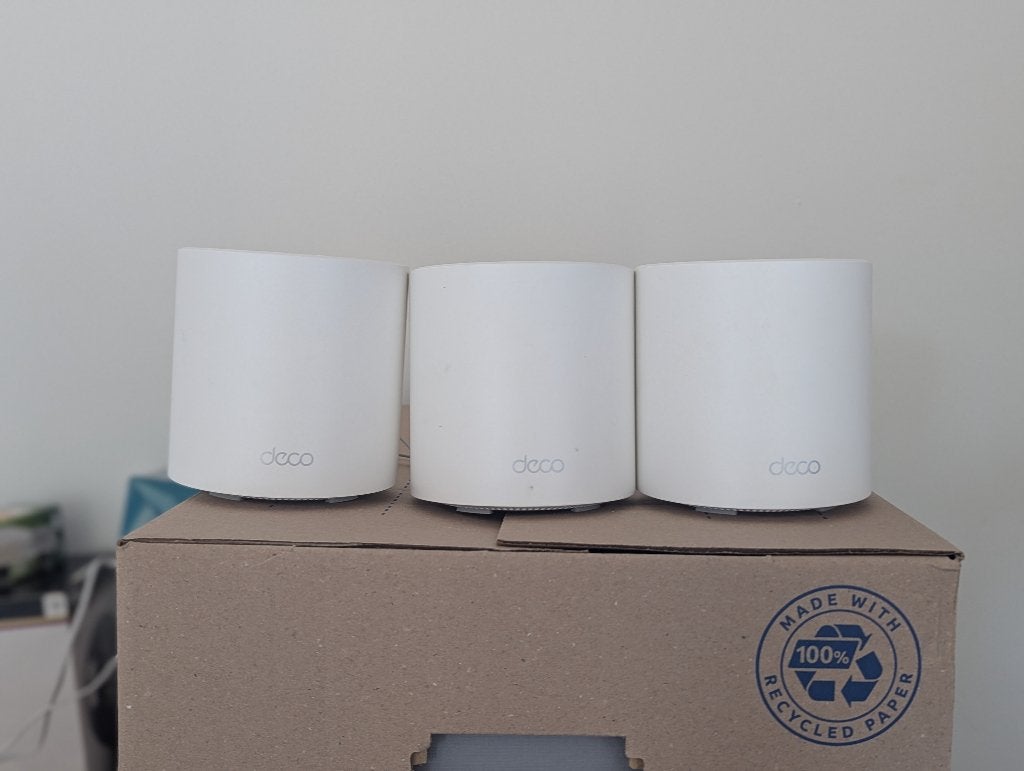 TP-Link Deco X1500 Wi-Fi 6 set (3 stuks) + D-Link Switch, Enlèvement ou Envoi, Comme neuf, TP-Link