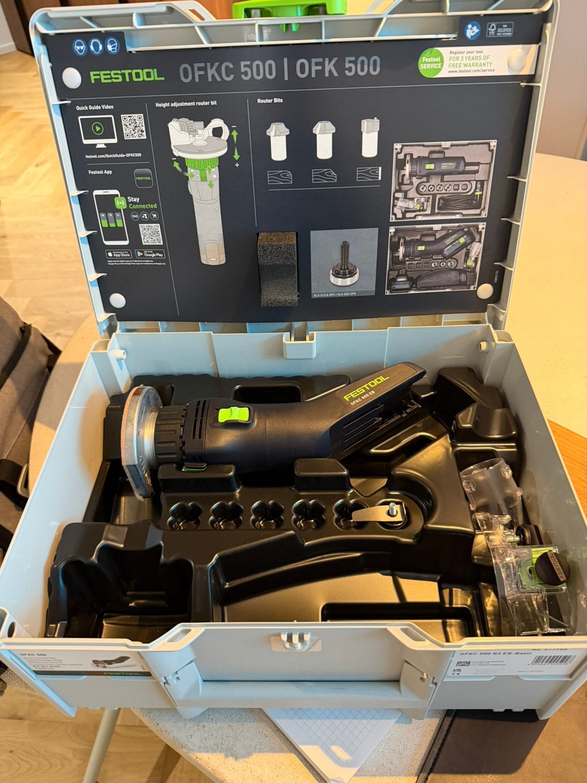 Festool OFKC 500 Kantenfrees (Nieuw), Ophalen of Verzenden, Nieuw, Accu, Kantenfrees