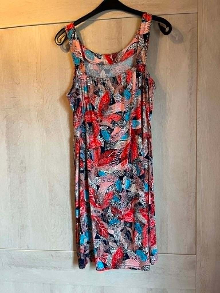zomerkleed rood blauw stretch band a part 48, Ophalen of Verzenden, Zo goed als nieuw, Blauw, Jurk