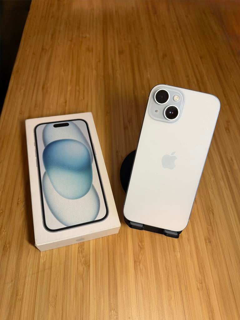 iPhone 15, Télécoms, Téléphonie mobile | Apple iPhone, 128 GB, Comme neuf, Enlèvement, Bleu