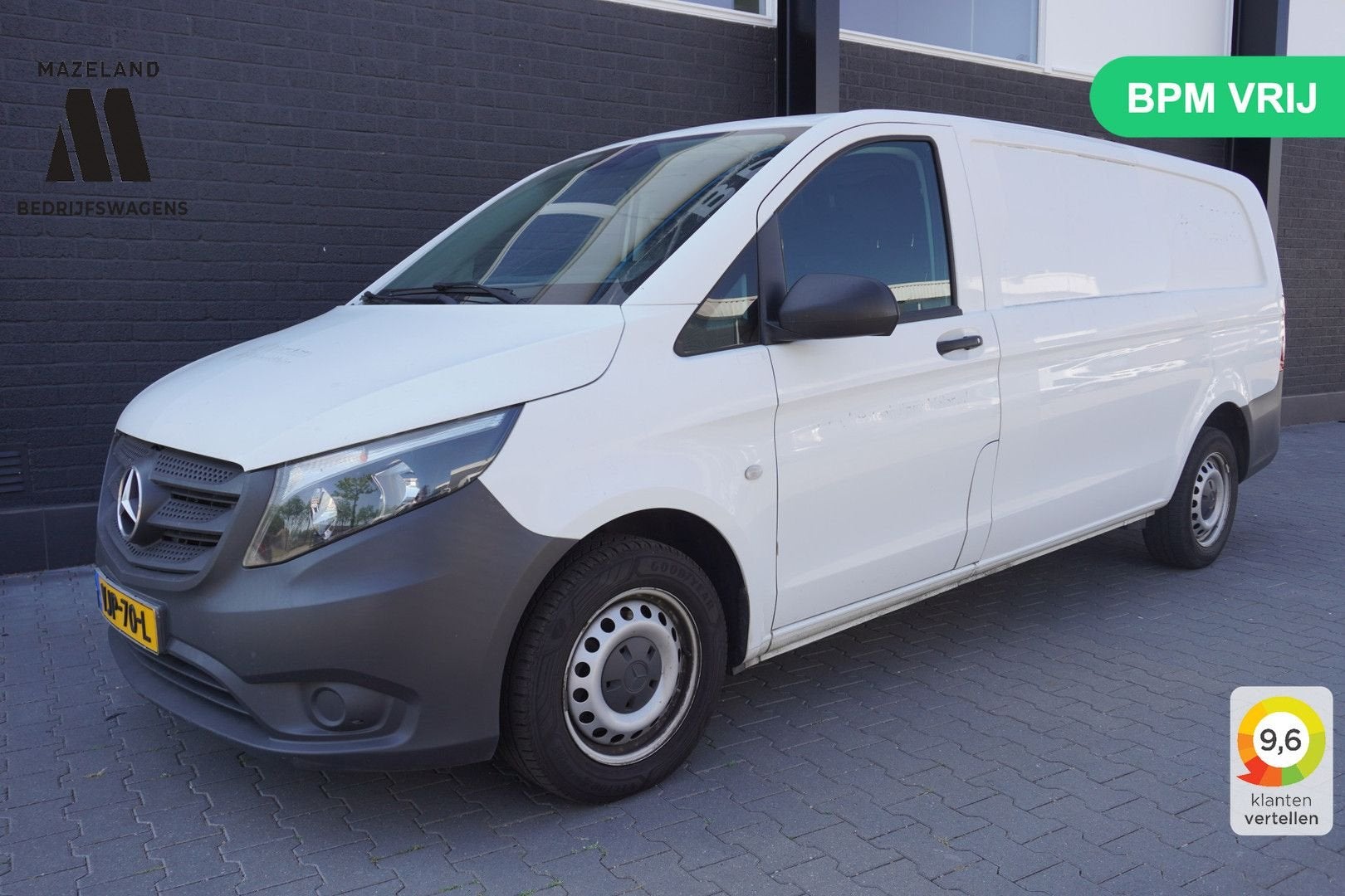 Mercedes-Benz Vito 110 CDI Lang EURO 6 - Airco - Camera - €1, Auto's, Bestelwagens en Lichte vracht, Mercedes-Benz, Bedrijf, Onderhoudsboekje