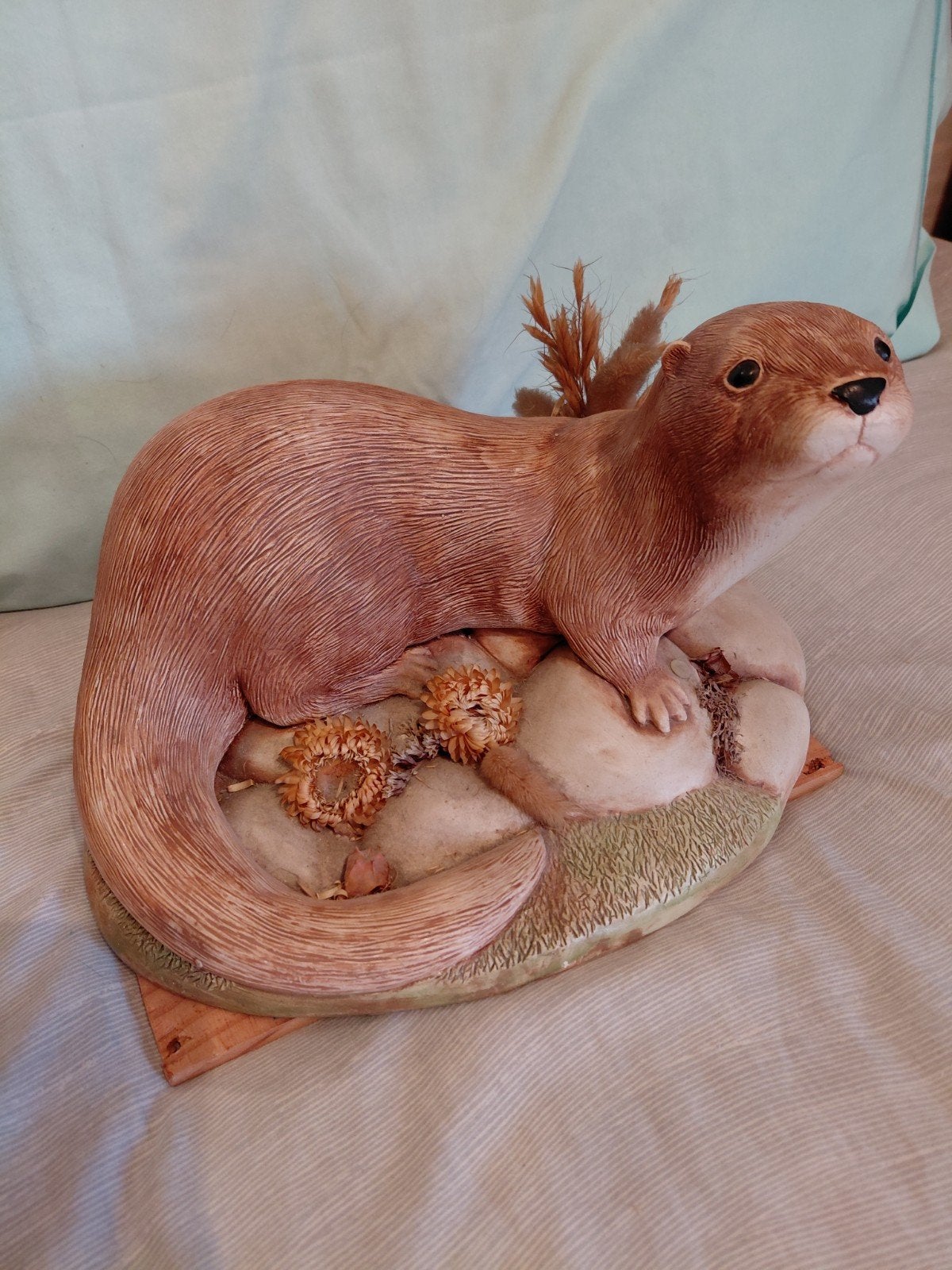 Otter met decor, Verzamelen, Ophalen, Gebruikt, Overige soorten, Beeldje of Figuurtje
