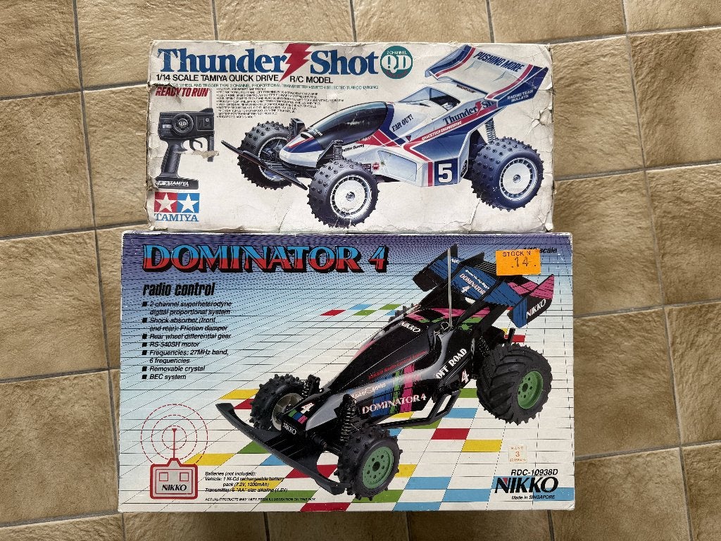Vintage RC wagens: Thundershot en Dominator 4, Hobby & Loisirs créatifs, Enlèvement